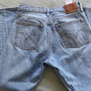Levis 501 Distressed Jeans.